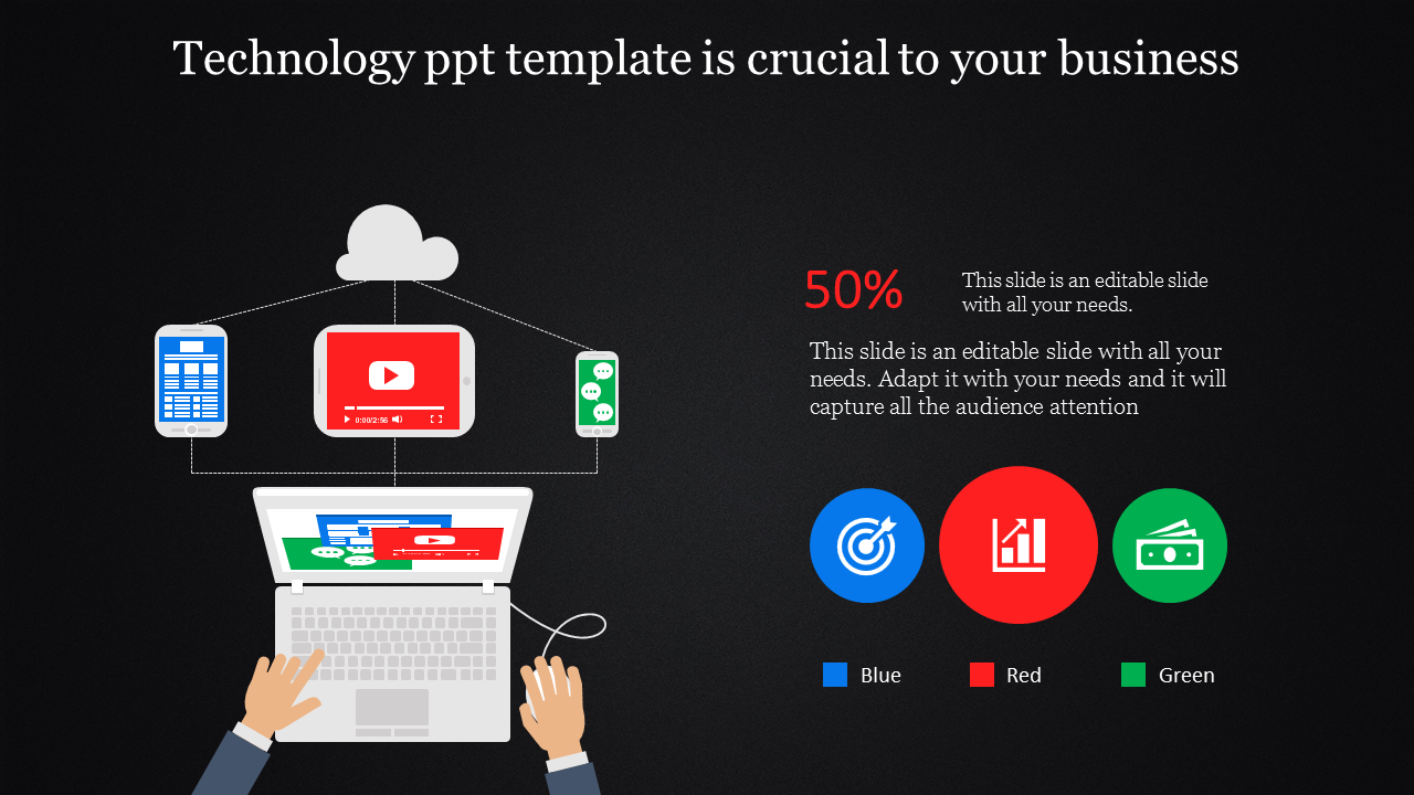 Technology PPT Template for Digital Transformation