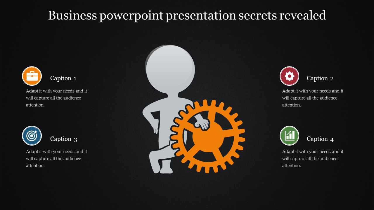 Executive Business PowerPoint Presentation - Gear wheel