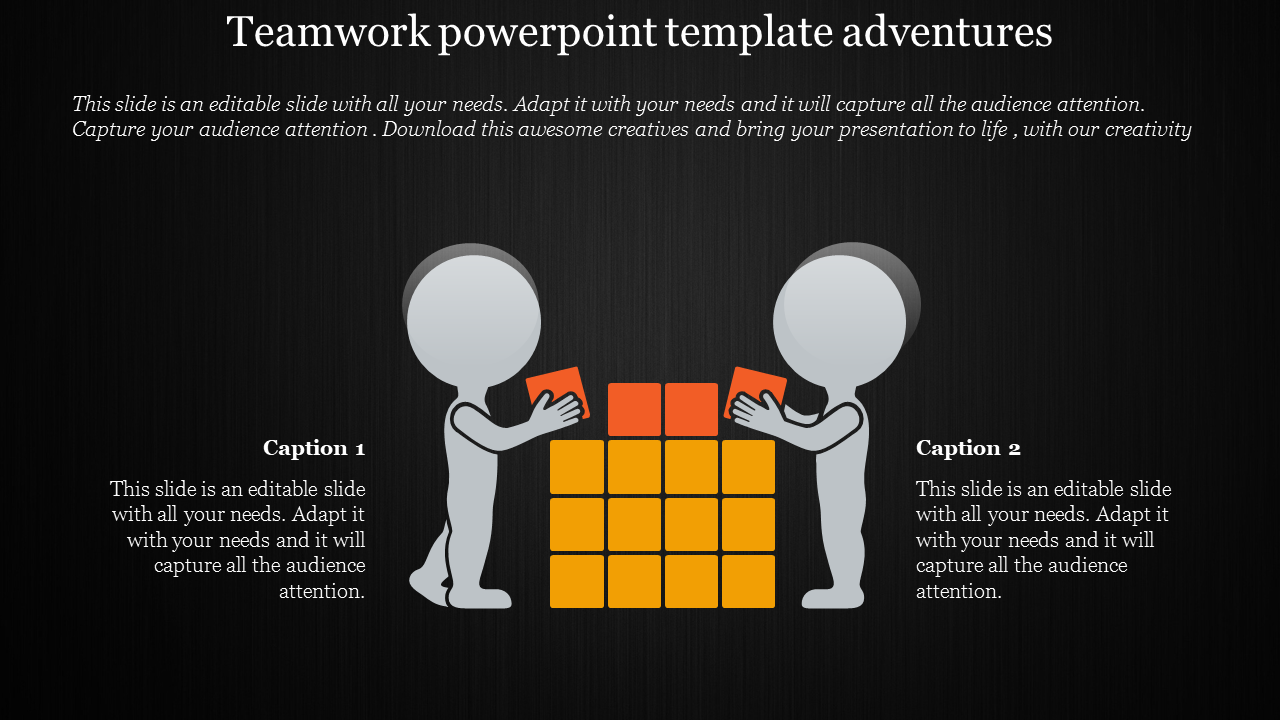 Innovative the Best Teamwork PowerPoint Template Slides