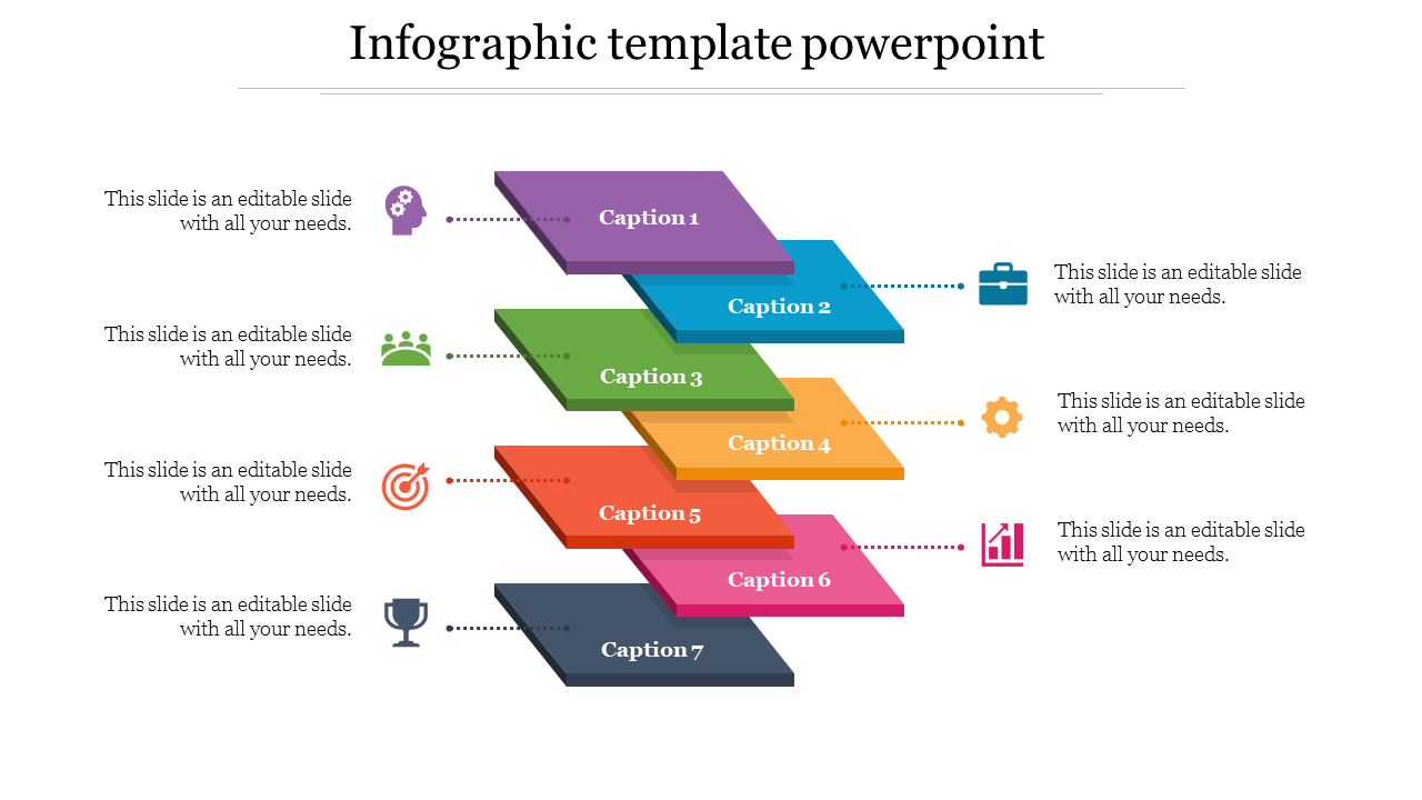 Multicolored Infographic Template PPT for Presentation