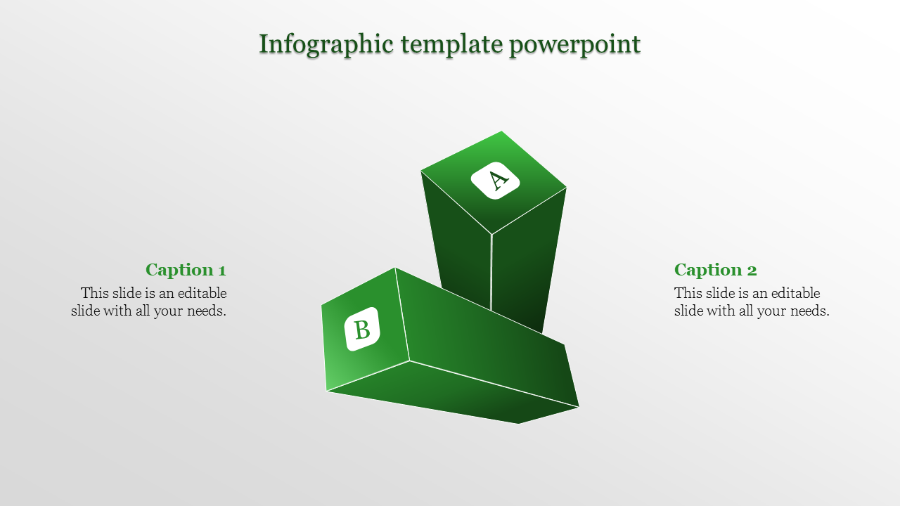 Creative Infographic Template PowerPoint In Green Color