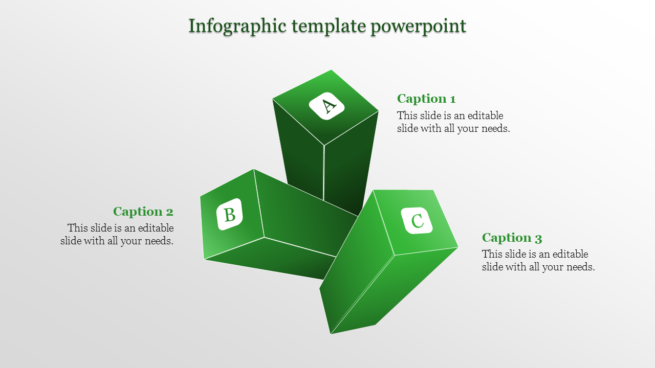 Amazing Infographic Template PowerPoint with Three Nodes