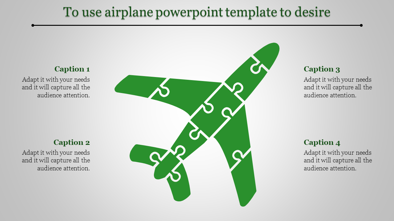 Stunning Airplane PowerPoint Template Presentation