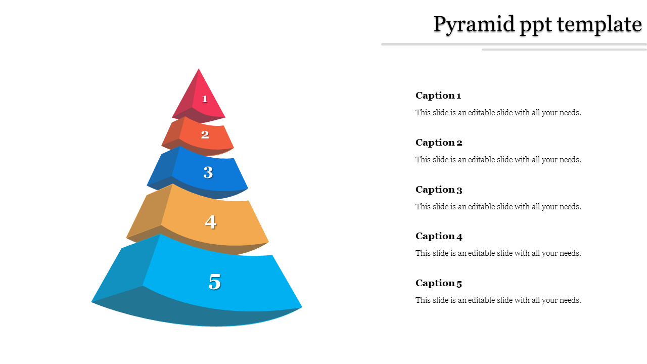 Awesome Pyramid PPT Template And Google Slides