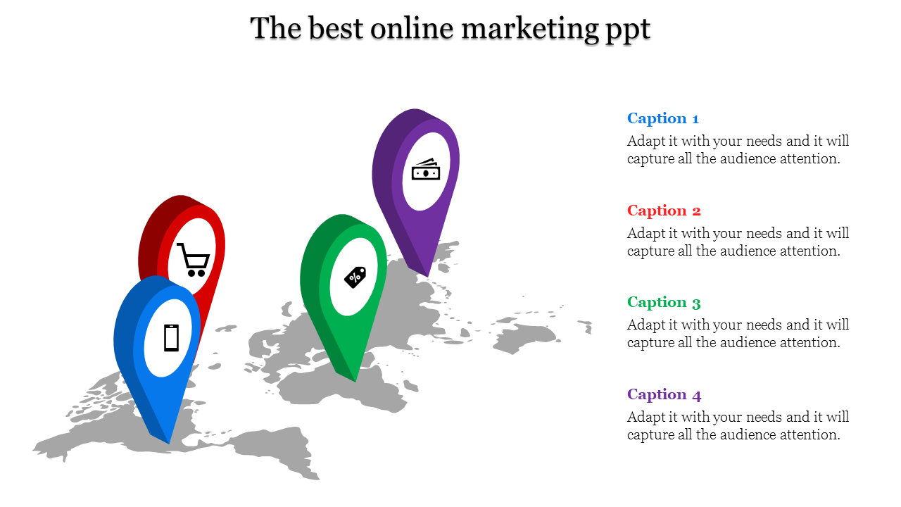 Multinode Online Marketing PowerPoint Template Designs