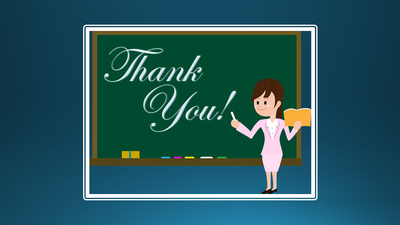 best font for writing thank you on powerpoint presentation
