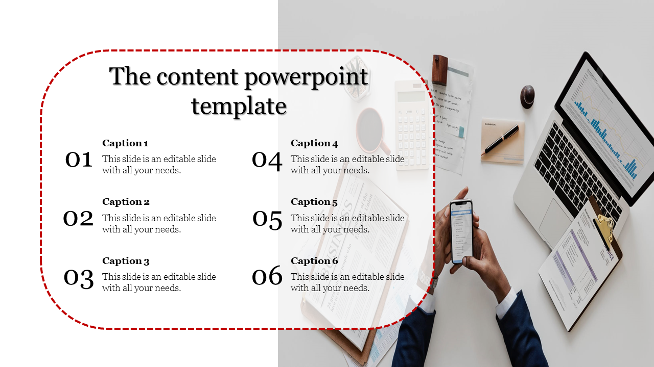 Content PowerPoint Template for Clear Communication