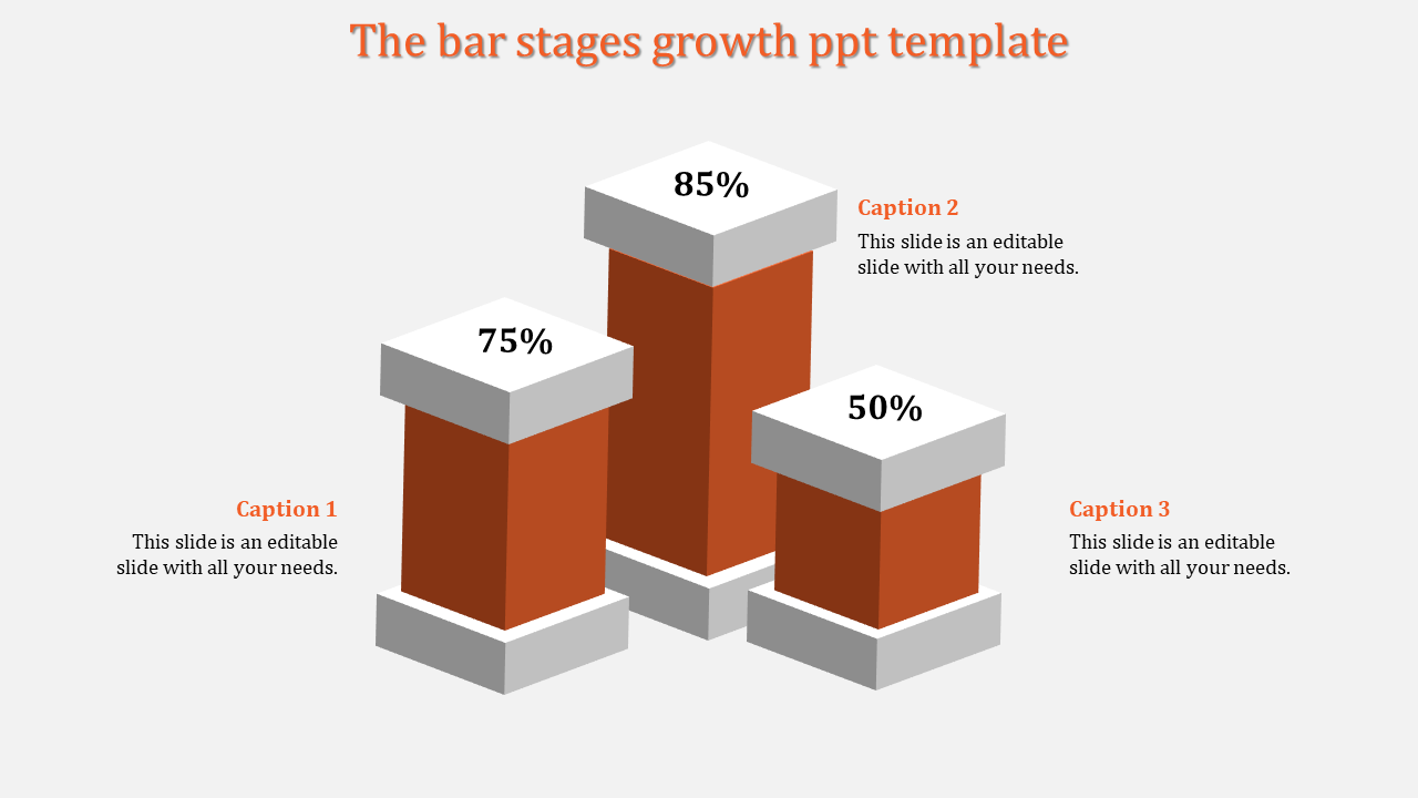 Innovative Growth PPT Template With Three Nodes Slide