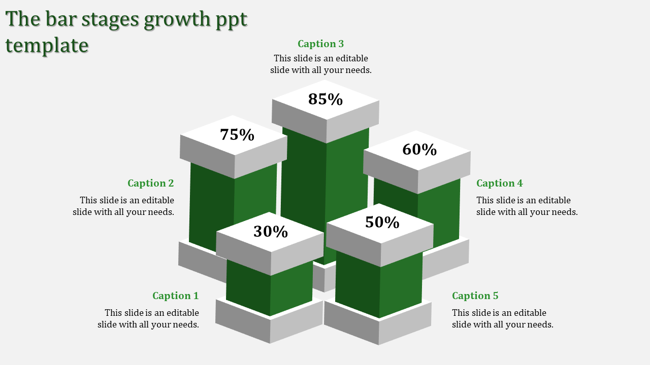 Best Growth PowerPoint Template for Progress Tracking