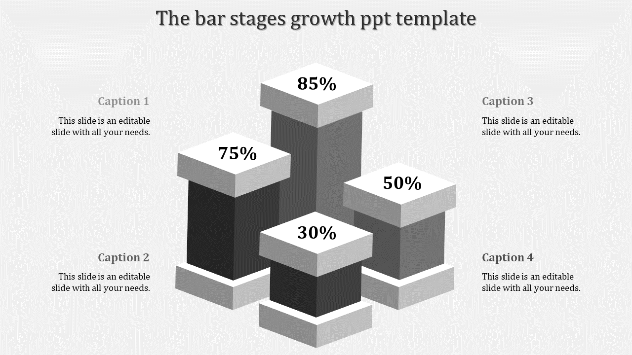 Effective Growth PPT Template In Grey Color Slide Design