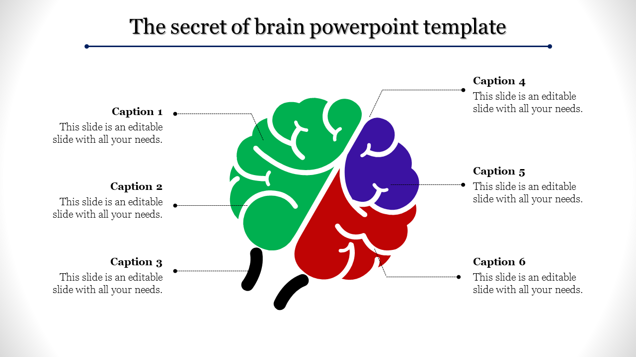 Amazing Brain PowerPoint Template and Google Slides