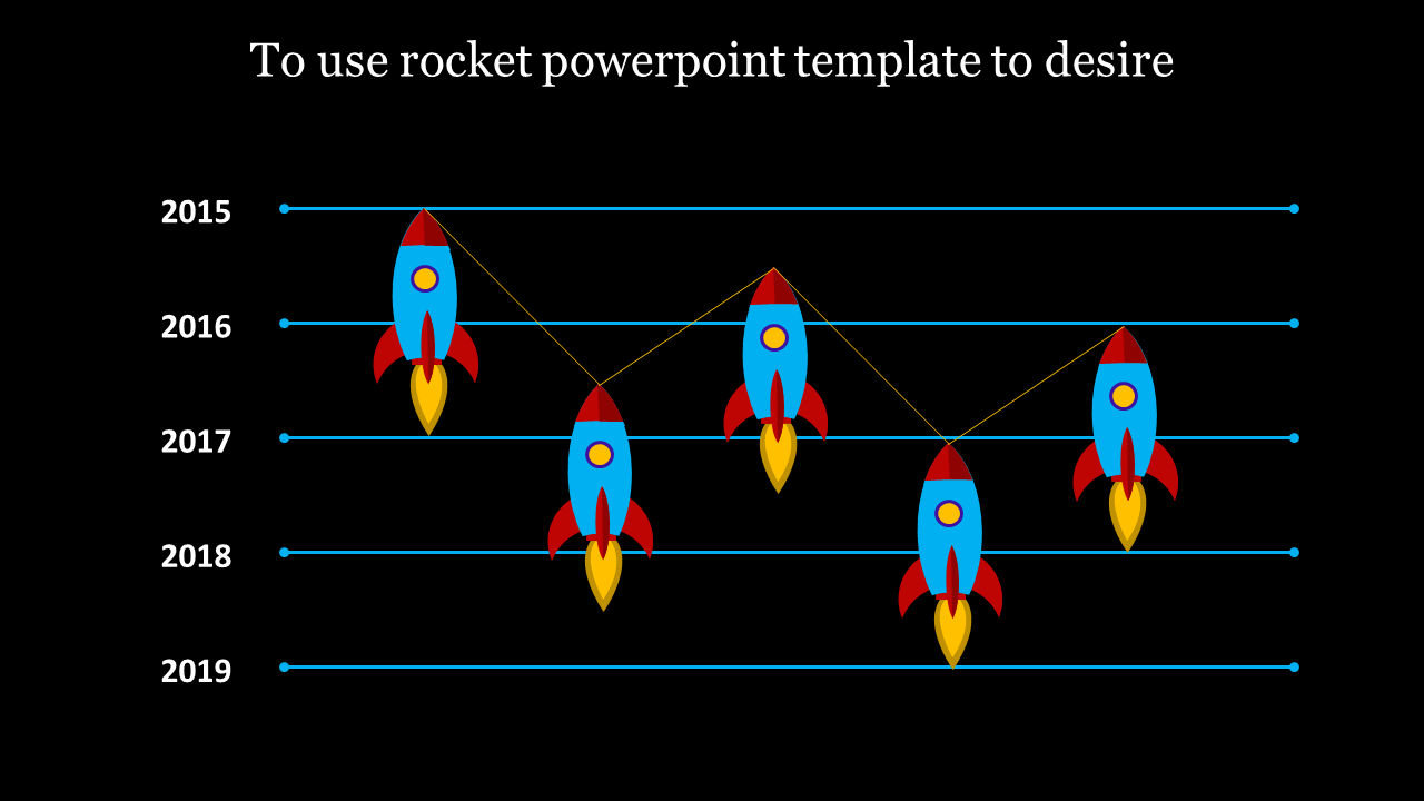 Rocket PowerPoint Template for Business Growth Strategies