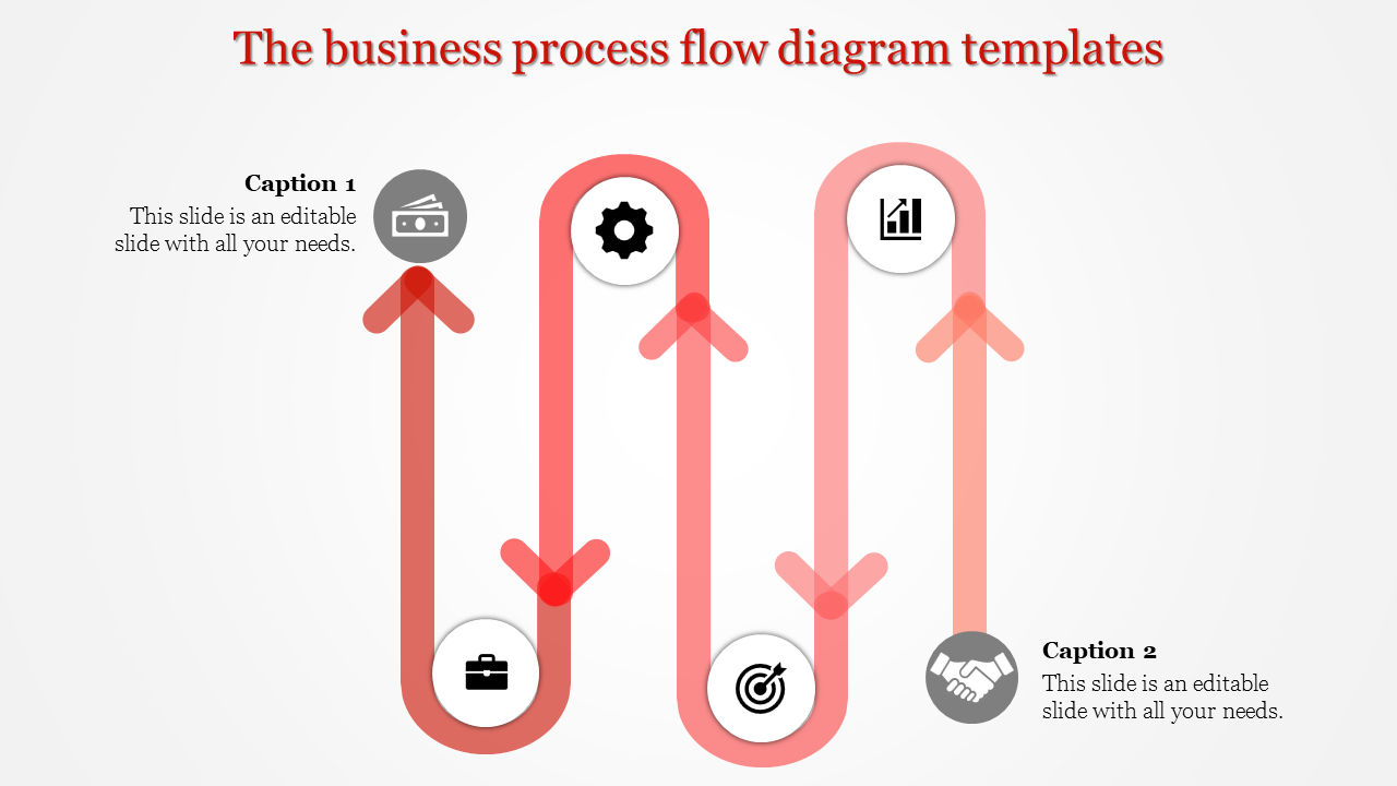 Business Process Flow Diagram templates for PPT and Google Slides