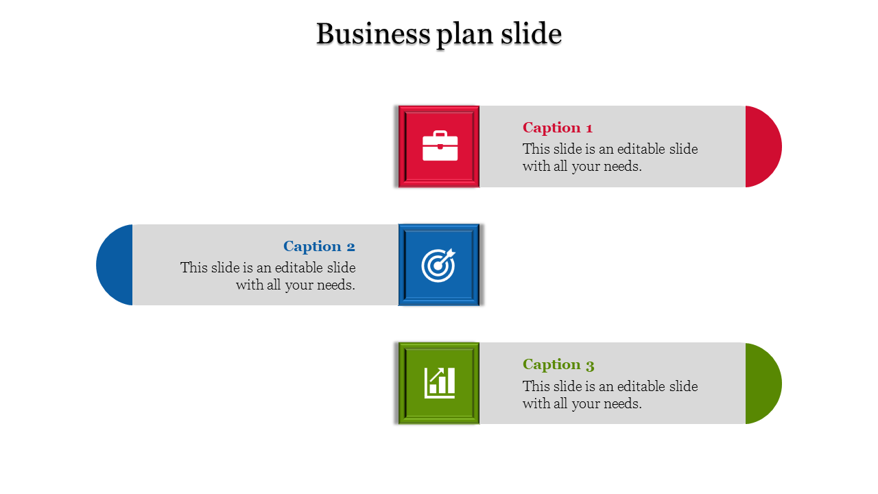 Business Plan Template PPT And Google Slides with Three Node