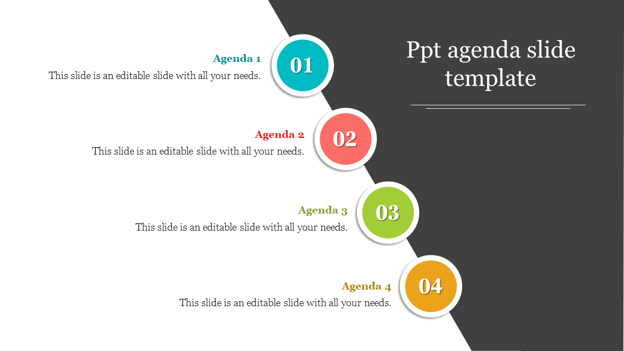 PPT Agenda Slide Templates for Structured Sessions