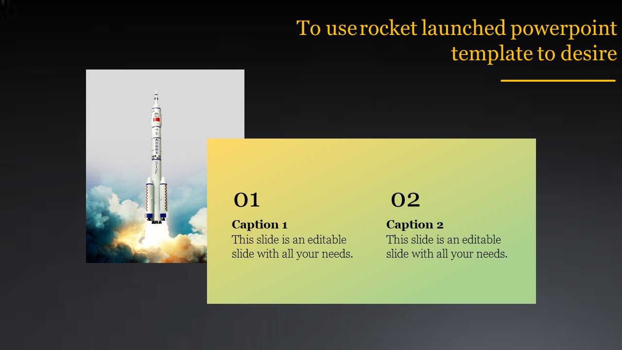 Majestic Rocket launched PowerPoint Template and Google Slides