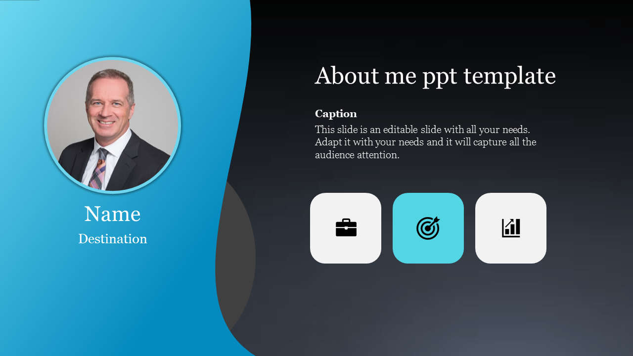 Get It Brand-New About Me PPT Template For Presentation