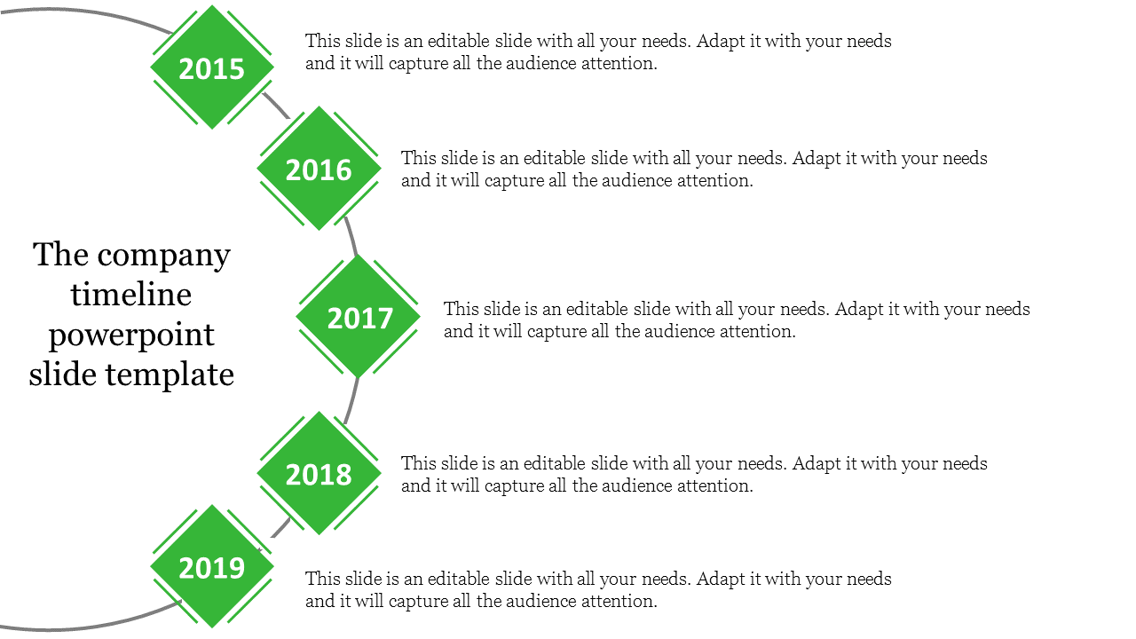 Timeline PowerPoint Slide Template for Clear Planning