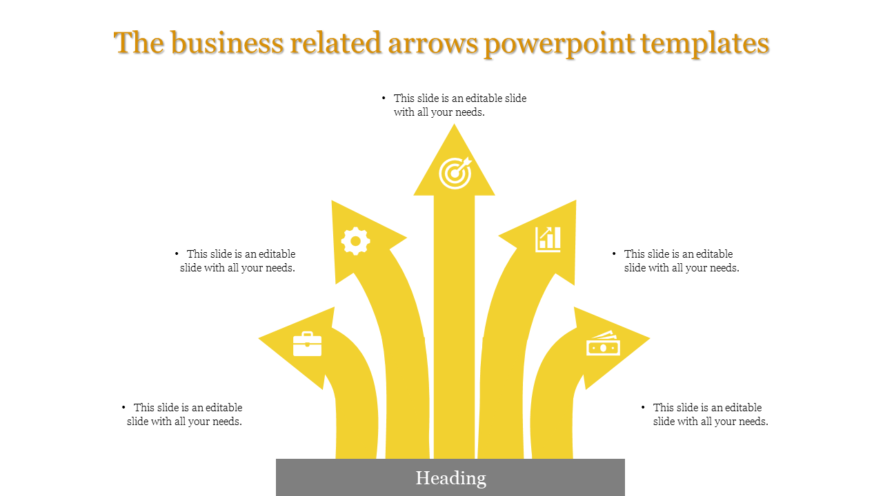 Editable Arrows PowerPoint Templates for Clear Direction