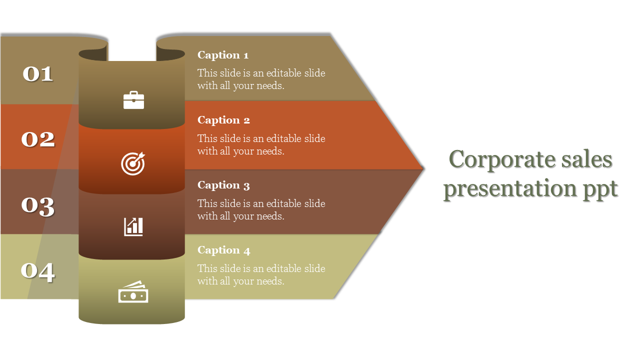 Use Our Best Corporate Sales Presentation PPT Slide