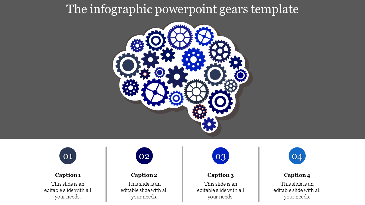 Multiple Gears PowerPoint Template and Google Slides Themes