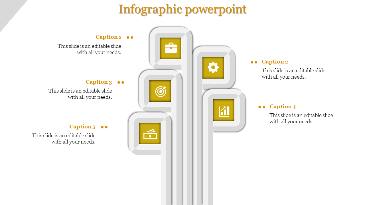 Four Node Infographic PowerPoint and Google slides