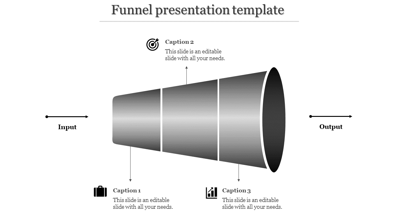 Funnel PPT Template for Streamlined Sales Tracking