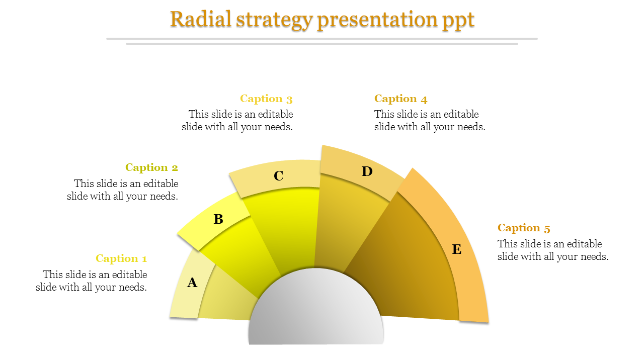 Four radial square PowerPoint Diagram Template