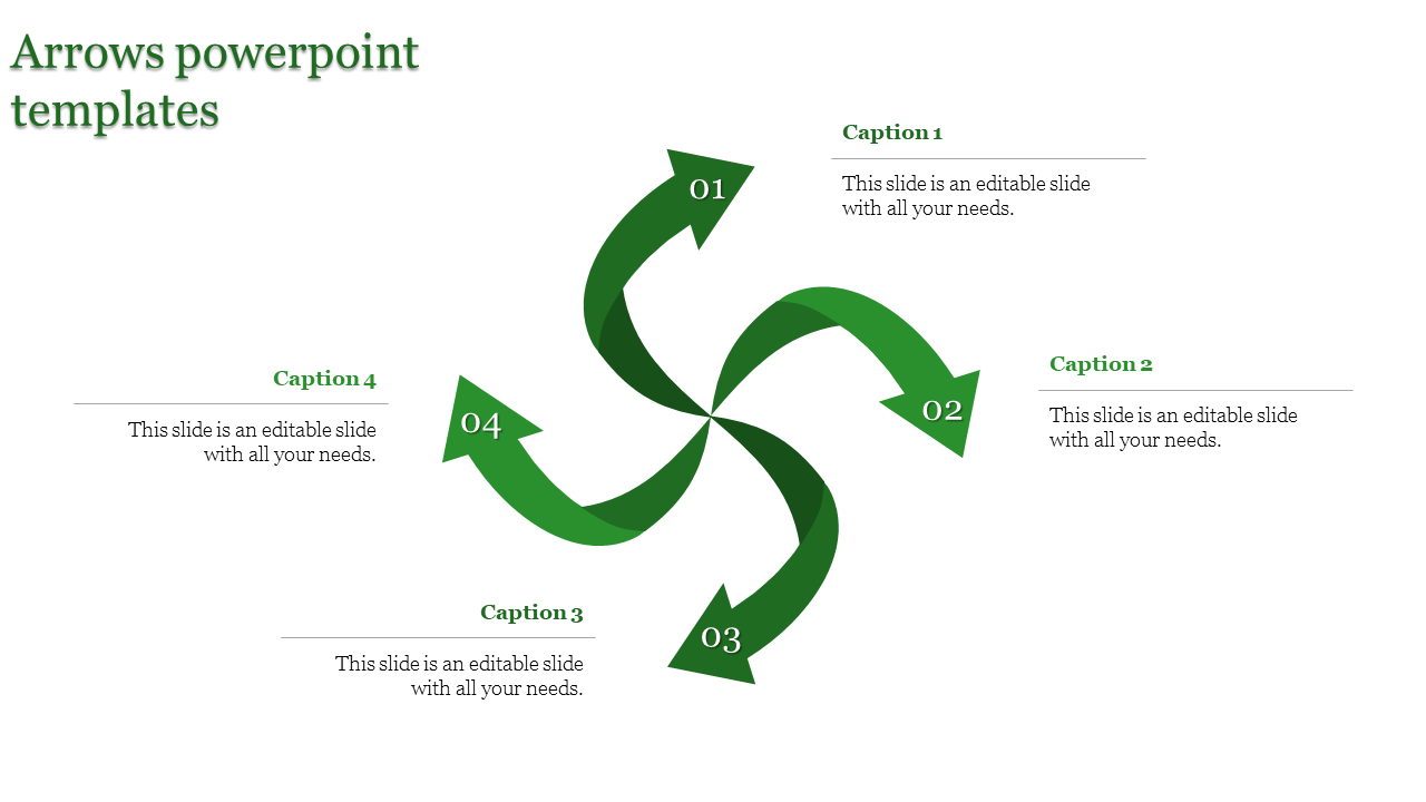 Arrows PowerPoint Templates for Workflow Visualization