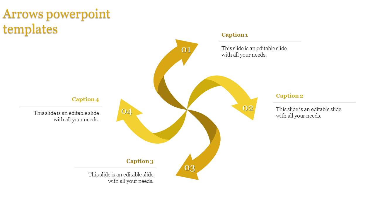 Arrows PowerPoint Templates for Process Flow Visualization