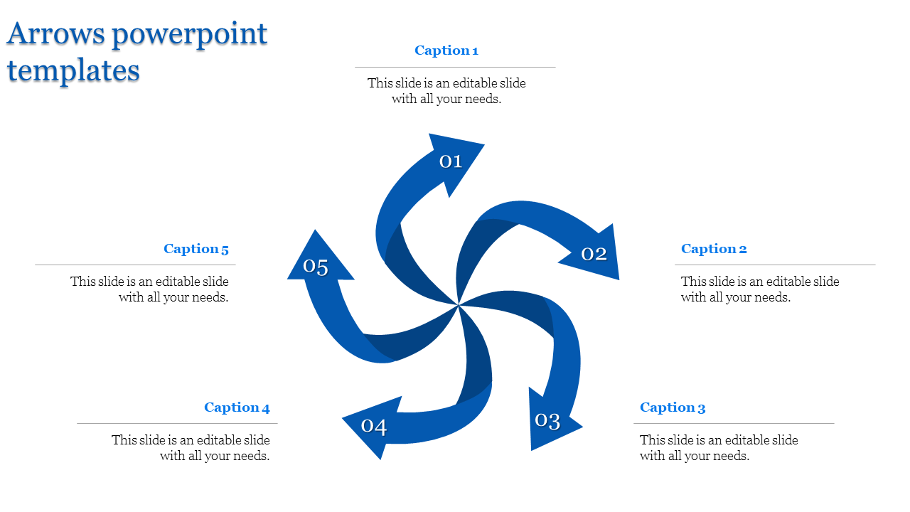 Innovative Arrows PowerPoint Templates Presentation