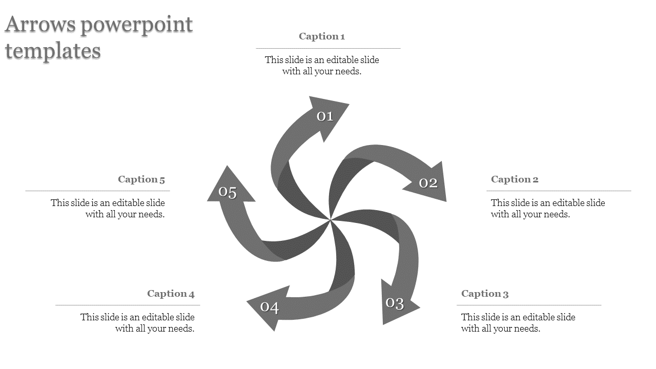 Amaing Arrows PowerPoint Templates for Strategic Planning