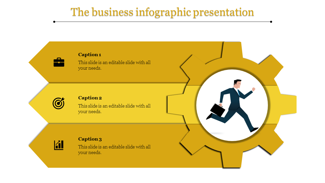 Infographic PPT Presentation Template On Gear Model