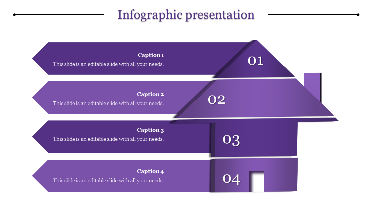 Fantastic Infographic Presentation Template on House Model