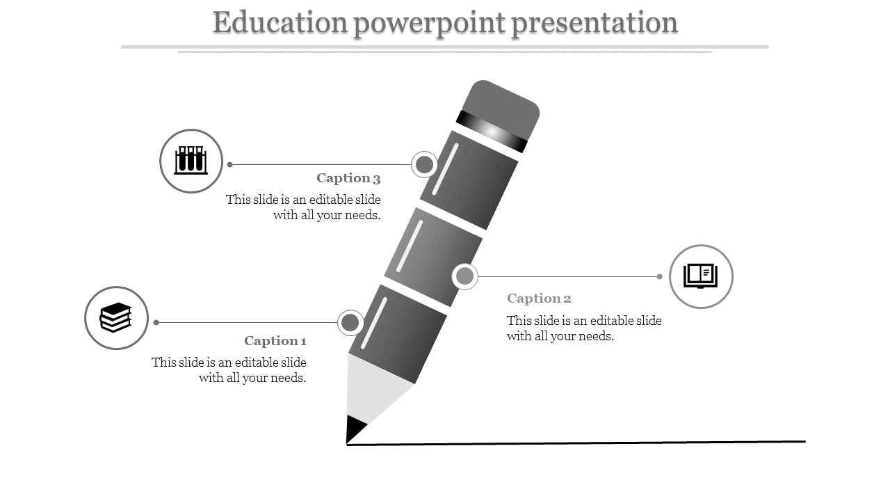 A three noded education powerpoint presentation