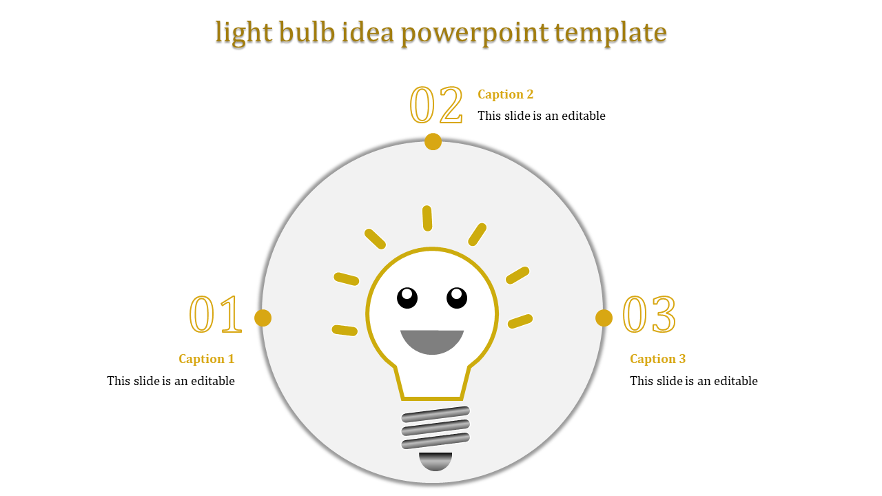 Light Bulb Idea PowerPoint and Google Slides for Creativity