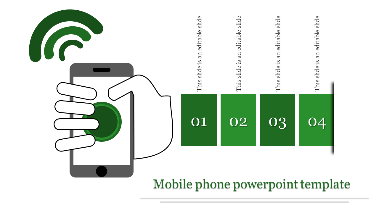 Effective Mobile Phone PowerPoint Template Slide Design