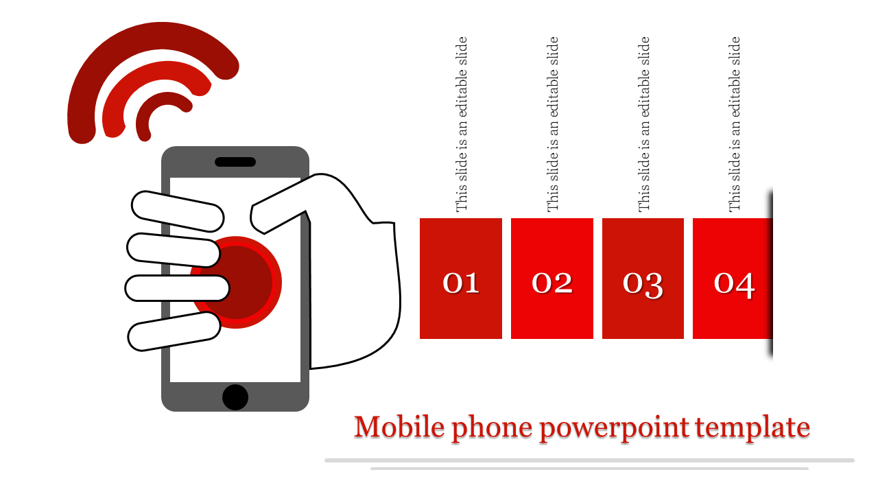 Stunning Mobile Phone PowerPoint Template Presentation