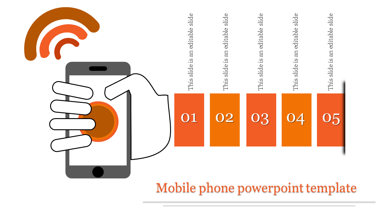 Awesome Mobile Phone PowerPoint Template Presentation