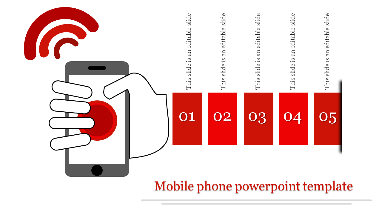 Mobile Phone PowerPoint Template for Modern Design