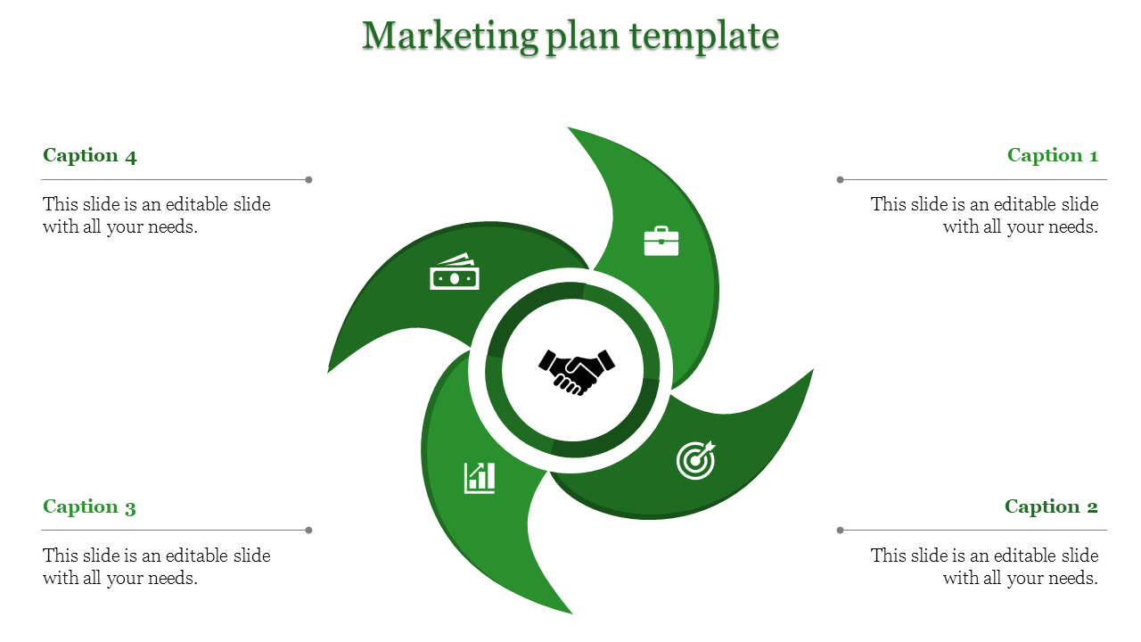 Elegant Marketing Plan Template For Your Presentations