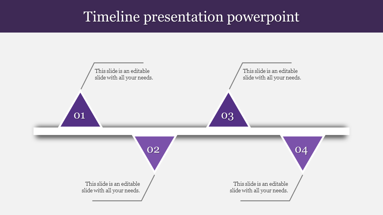 Timeline Presentation PPT Template for Project Management