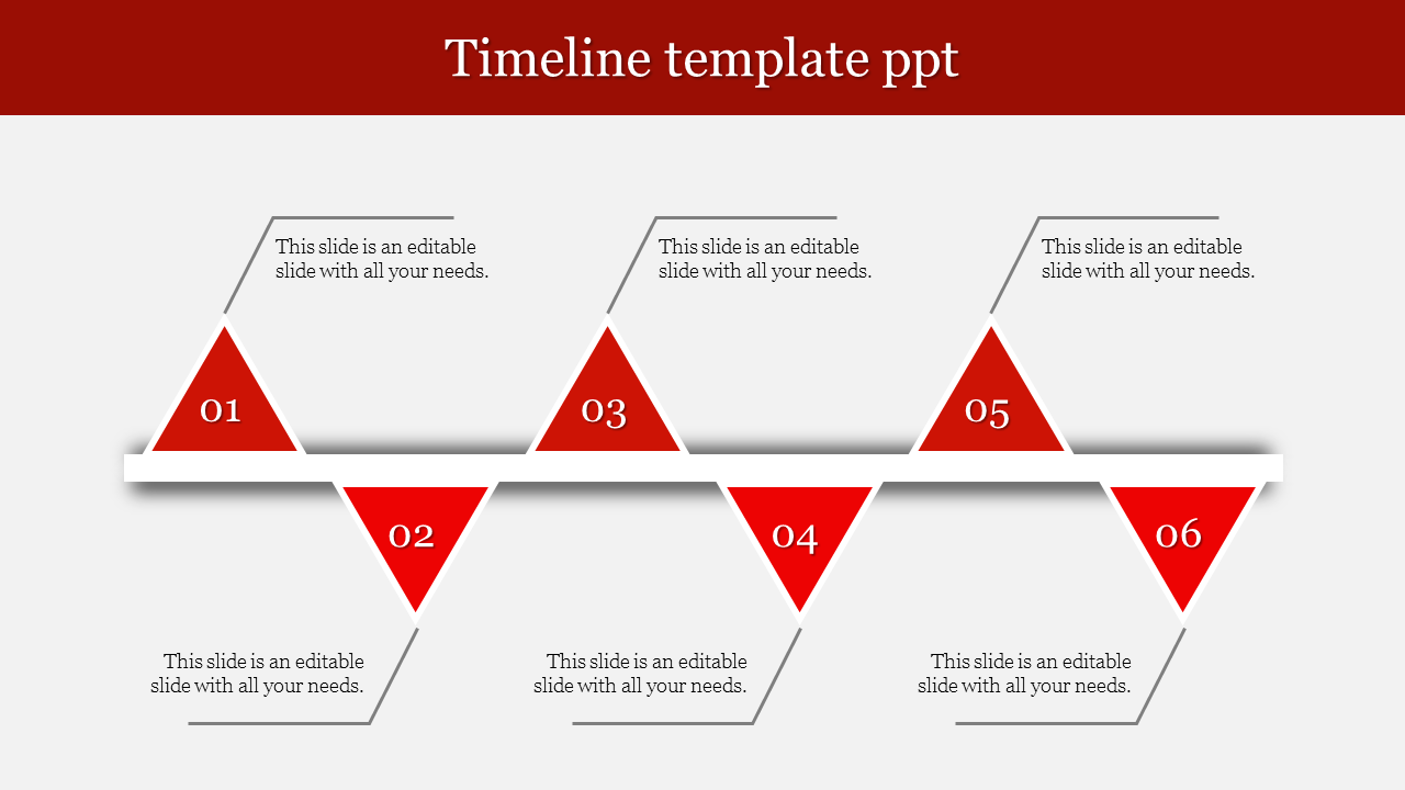 Timeline PPT Template for Clear Project Milestones