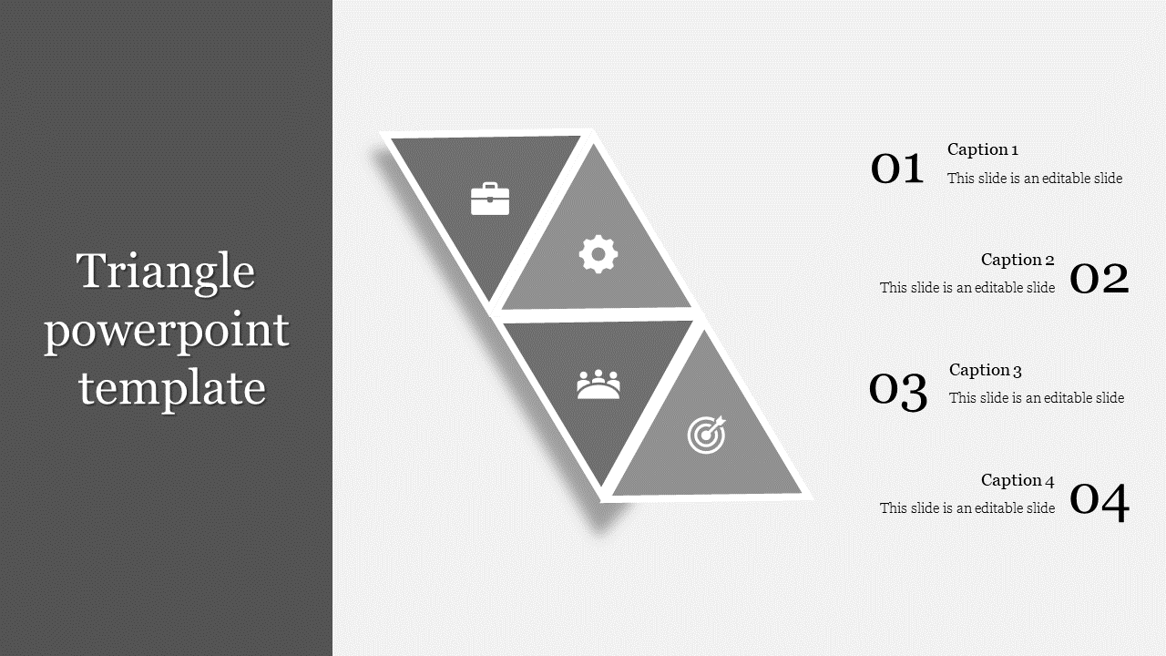 Our Predesigned Triangle PowerPoint Template Presentation