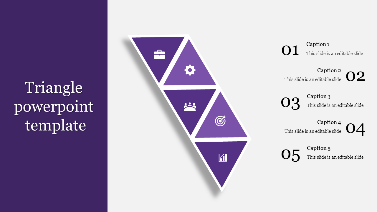 Get Triangle PowerPoint Presentation Template Designs