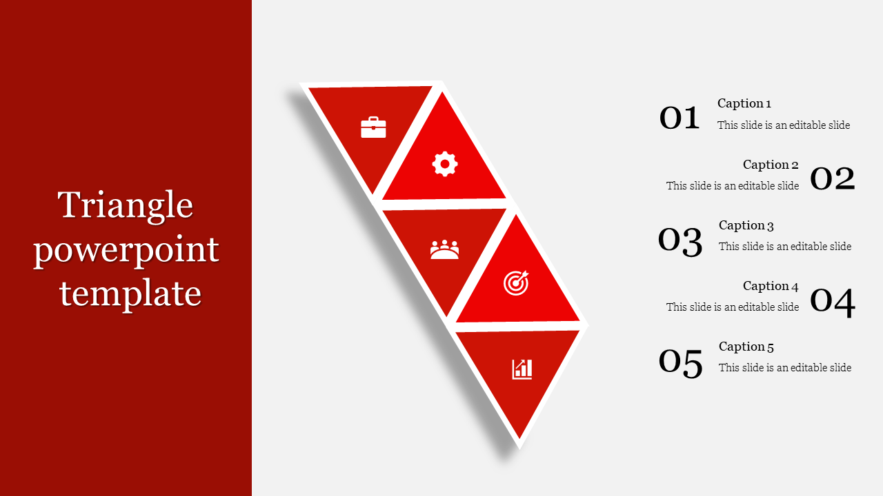 Elegant Triangle PowerPoint Template And Google Slides