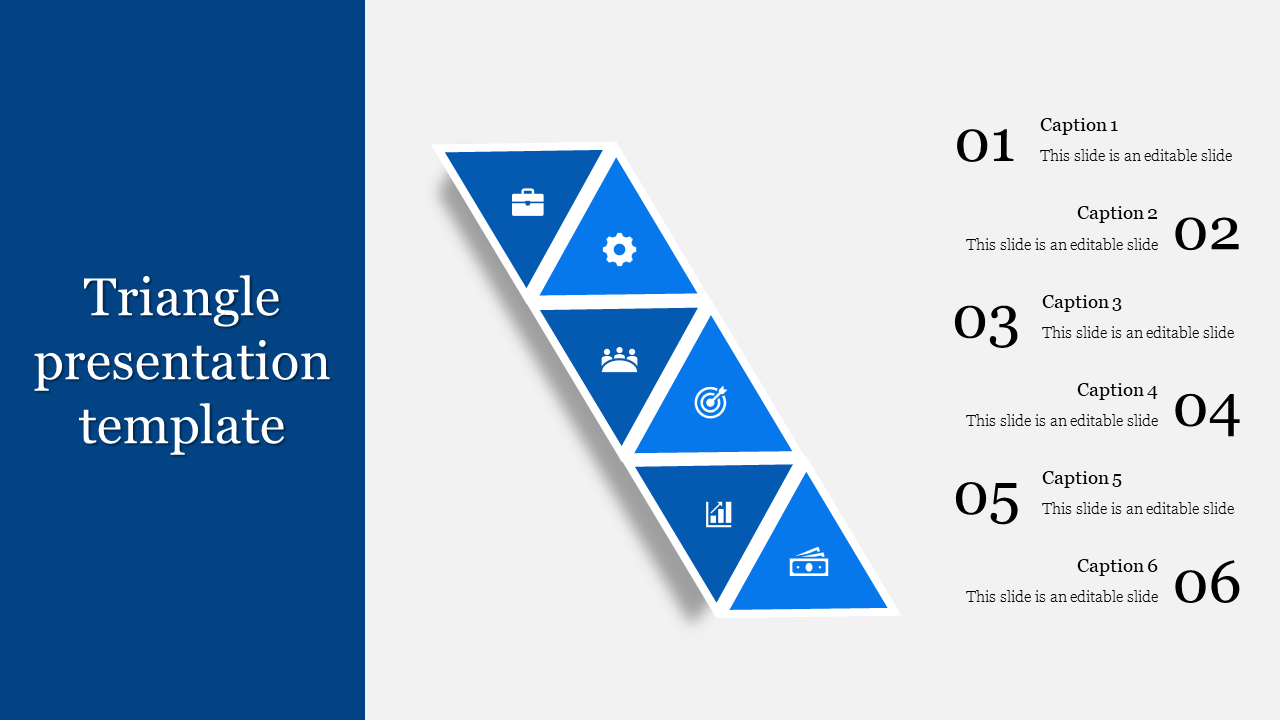 Attractive Customizable Triangle Presentation Template