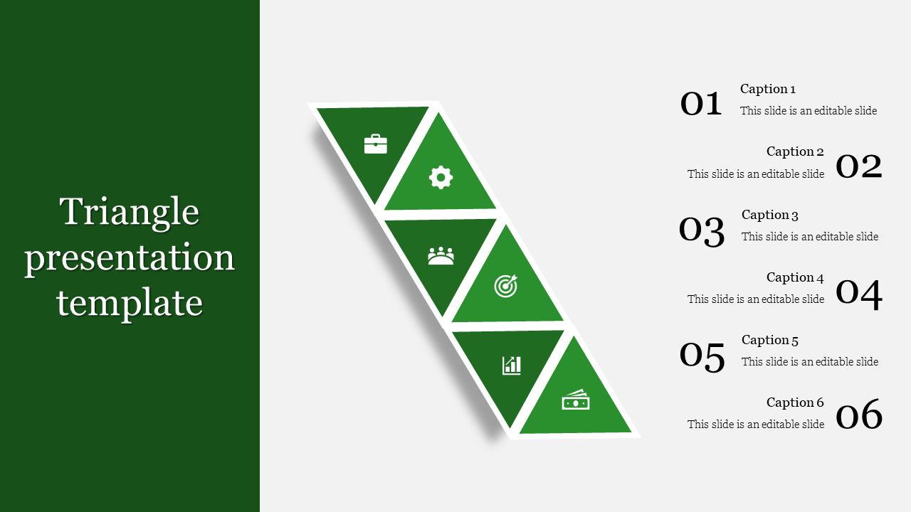 Triangle Presentation Template for Strategic Planning