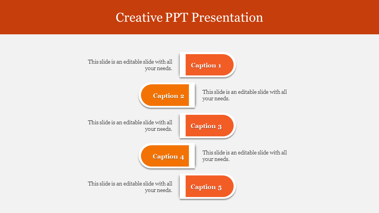 A Five Nodes With Creative PowerPoint And Google Slides