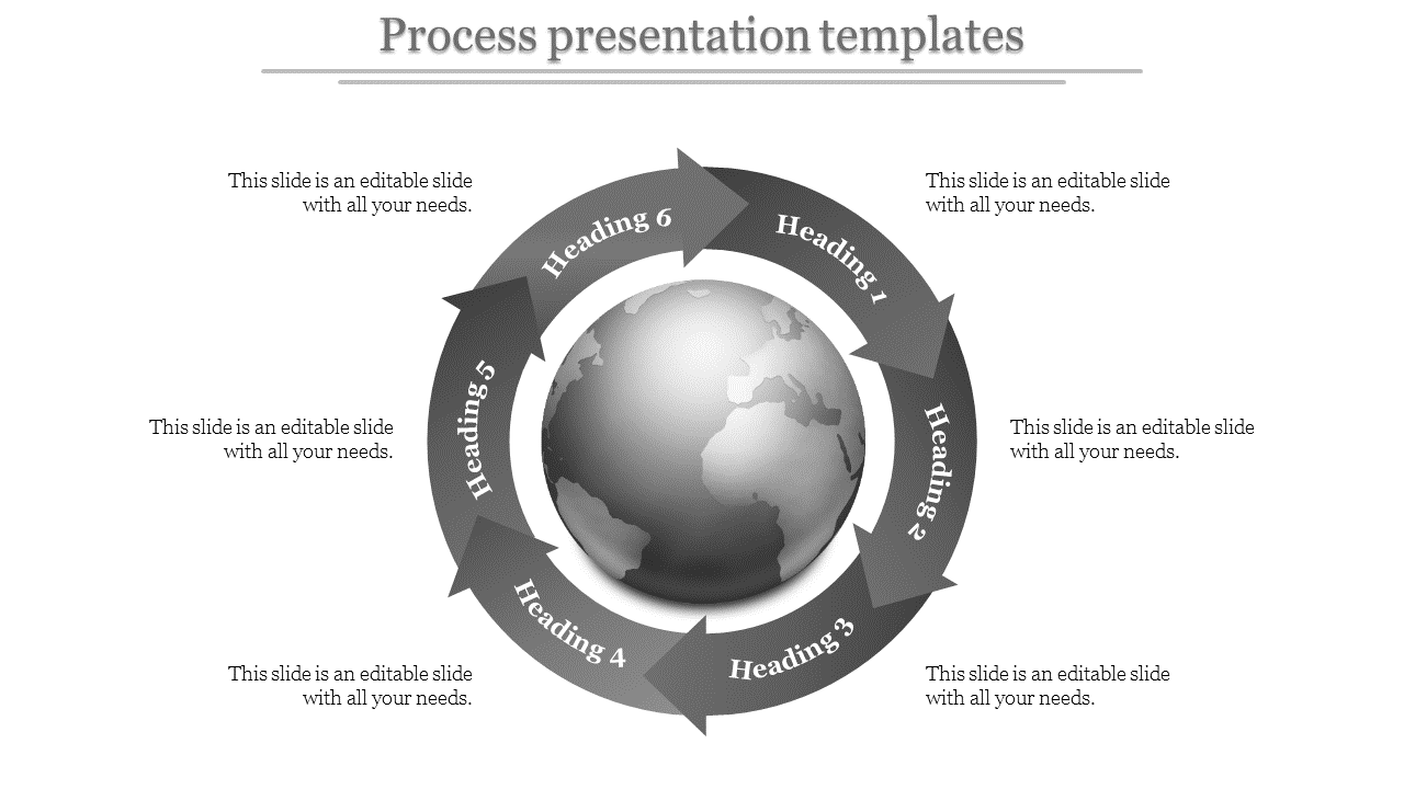 Process Presentation Templates & Google Slides In Grey Color